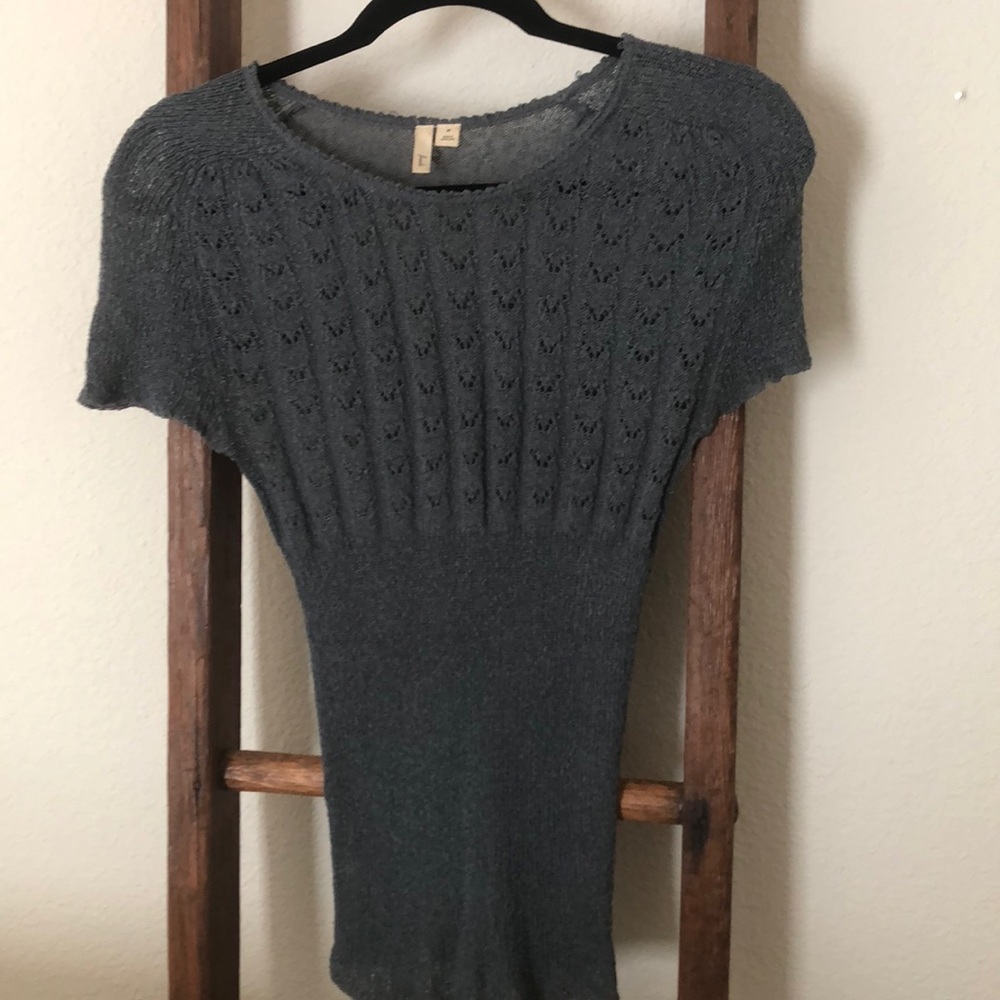 Grey, size medium, lightweight, knit top